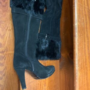 Prialpas Gomma Suede Boots with Fur Tops